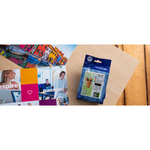 Brother LC-3217VAL ink cartridge 4 pc(s) Original Black, Cyan, Magenta, Yellow Brother LC-3217VAL ink cartridge 4 pc(s) Original Black, Cyan, Magenta, Yellow